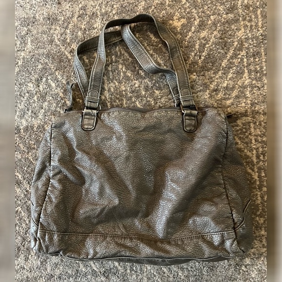Grey Pebbled Faux Leather Converse Purse - Picture 2 of 3
